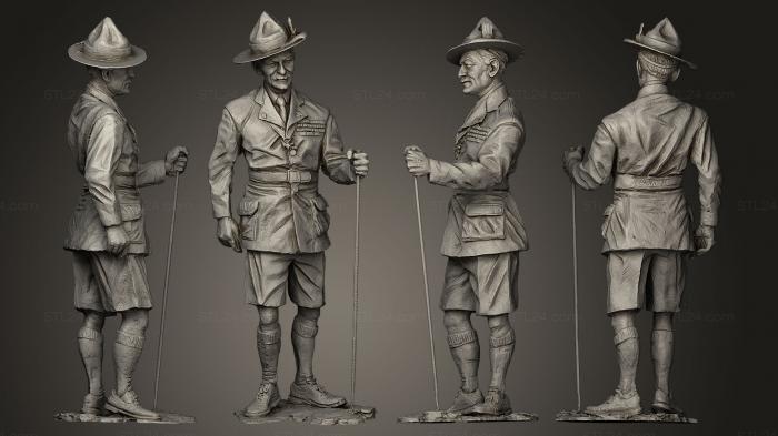 Figurines of people (Baden Powell Jambo, STKH_0006) 3D models for cnc
